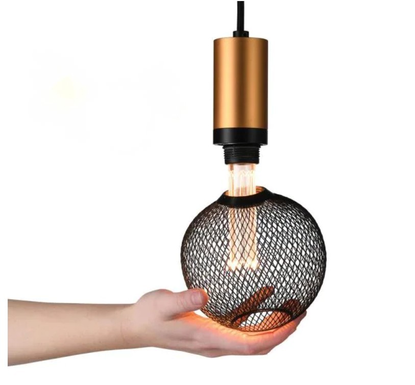 Metal cage light bulb